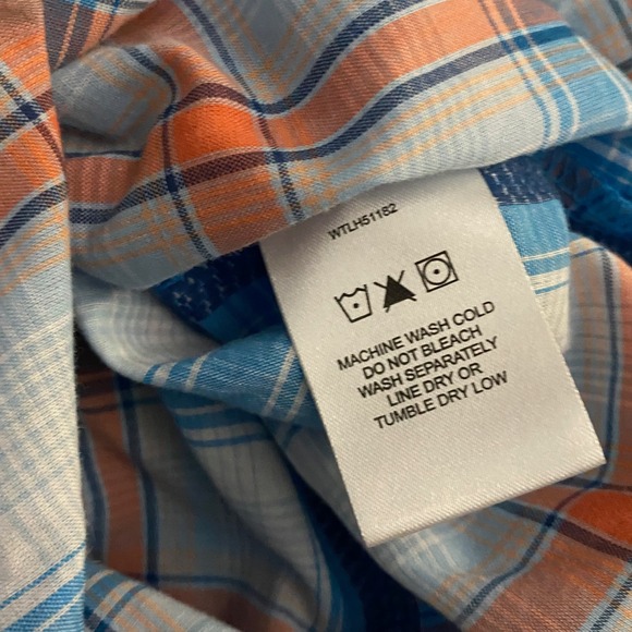 As Real As Wrangler Plaid Snap Front Long Sleeve Western Shirt Women XXLG - Picture 7 of 7